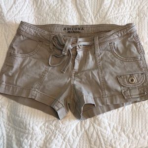 Girls Arizona Jean Co. Stretch Shorts, Khaki, Sz-3